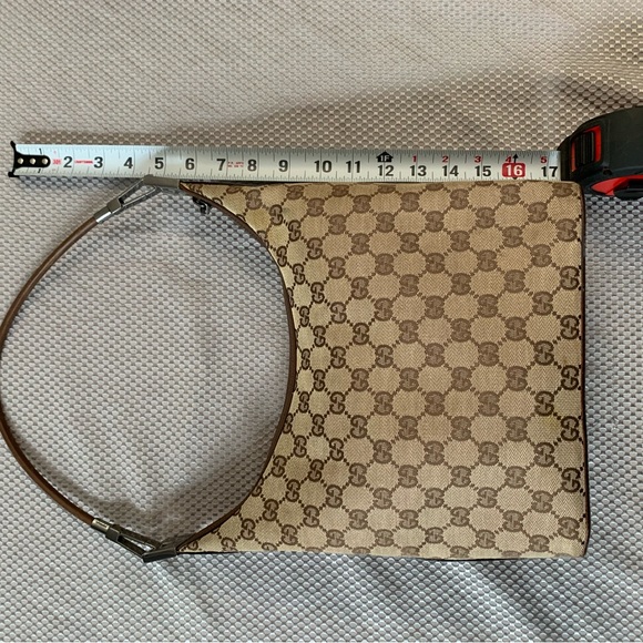 Vintage Gucci Canvas GG Shoulder Bag. - Picture 13 of 17